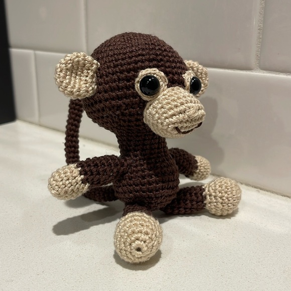 Handcrafted Monkey Decor Amigurui Crochet Figure Toy 🐒 Animal Zoo - Picture 8 of 11